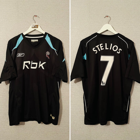 Bolton Wanderers away football shirt 2007/08 Stelios Large