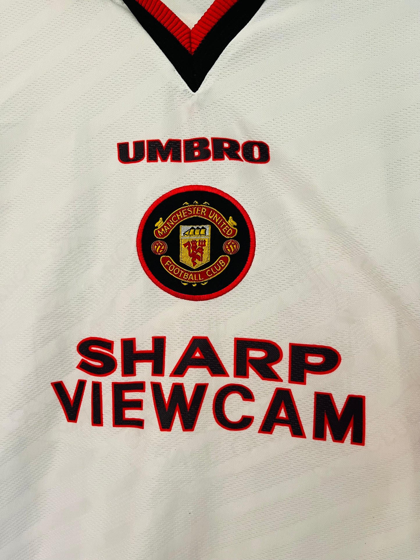 Manchester United away football shirt 1996/97 Cantona XL