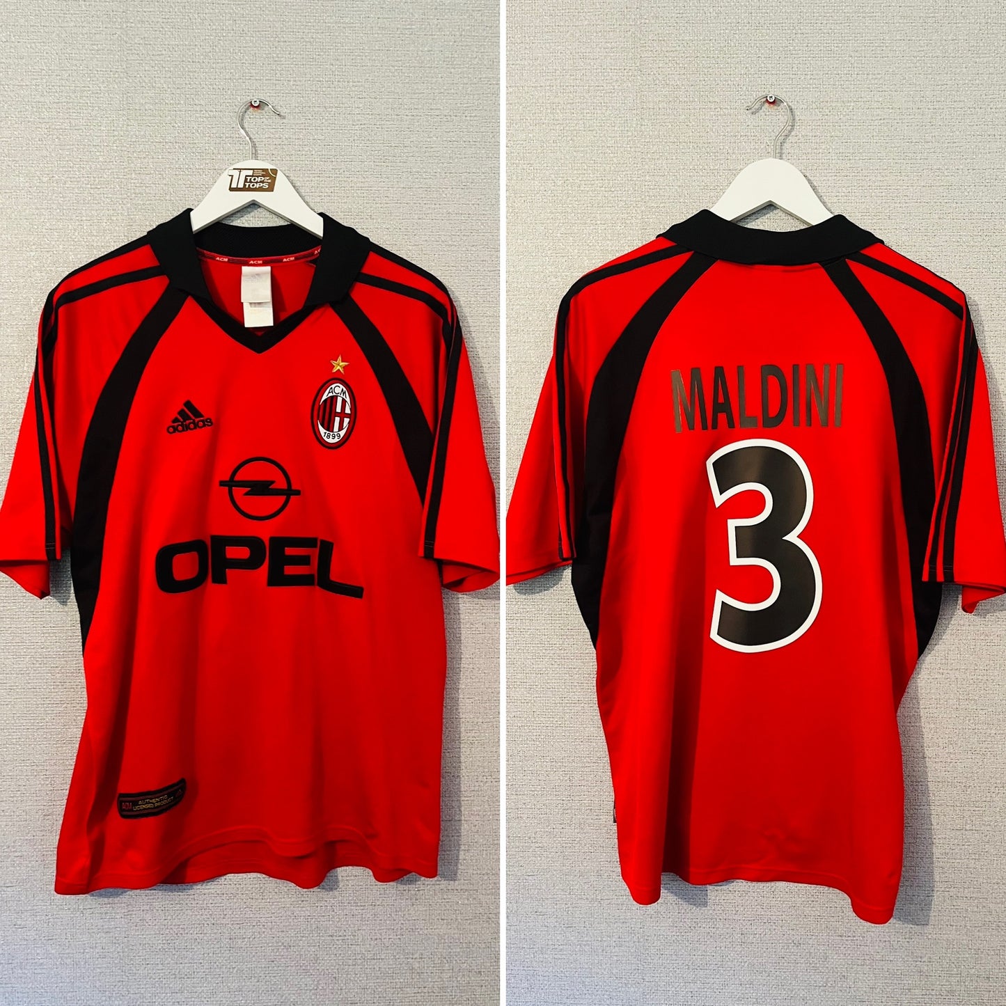 AC Milan third football shirt 2001/02 Maldini Large