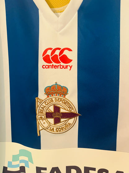 Deportivo La Coruna home football shirt 2007/08 Valeron Large