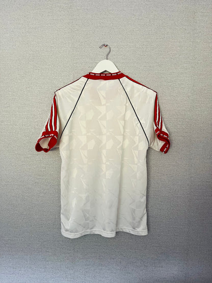 Manchester United away football shirt 1990/91 Medium