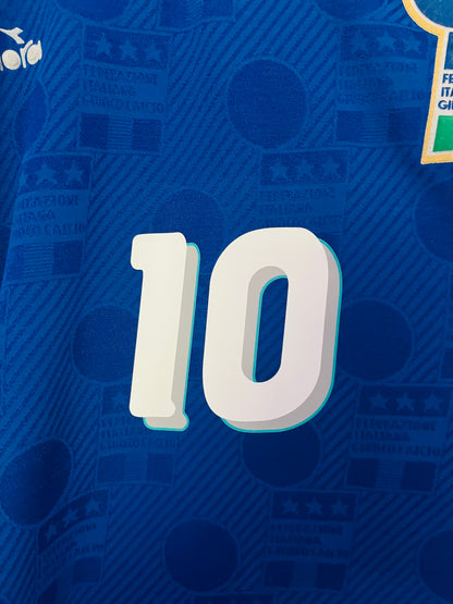 Italy home football shirt W/C 1994 Baggio Medium