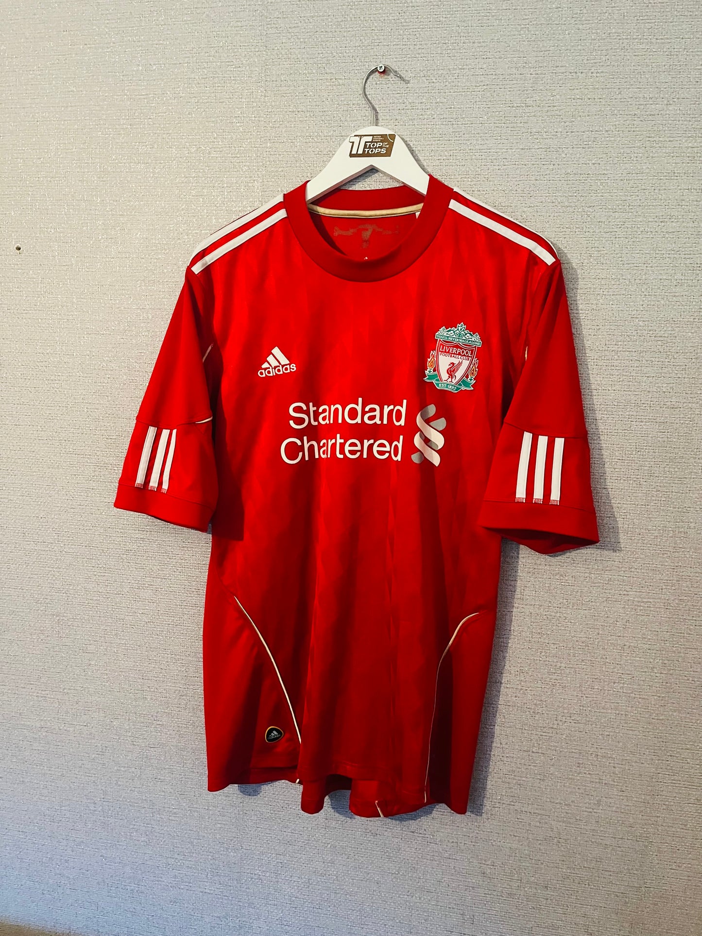 Liverpool home football shirt 2010/12 Suarez Large