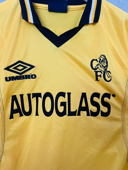 Chelsea third football shirt 1998/99 Poyet Medium