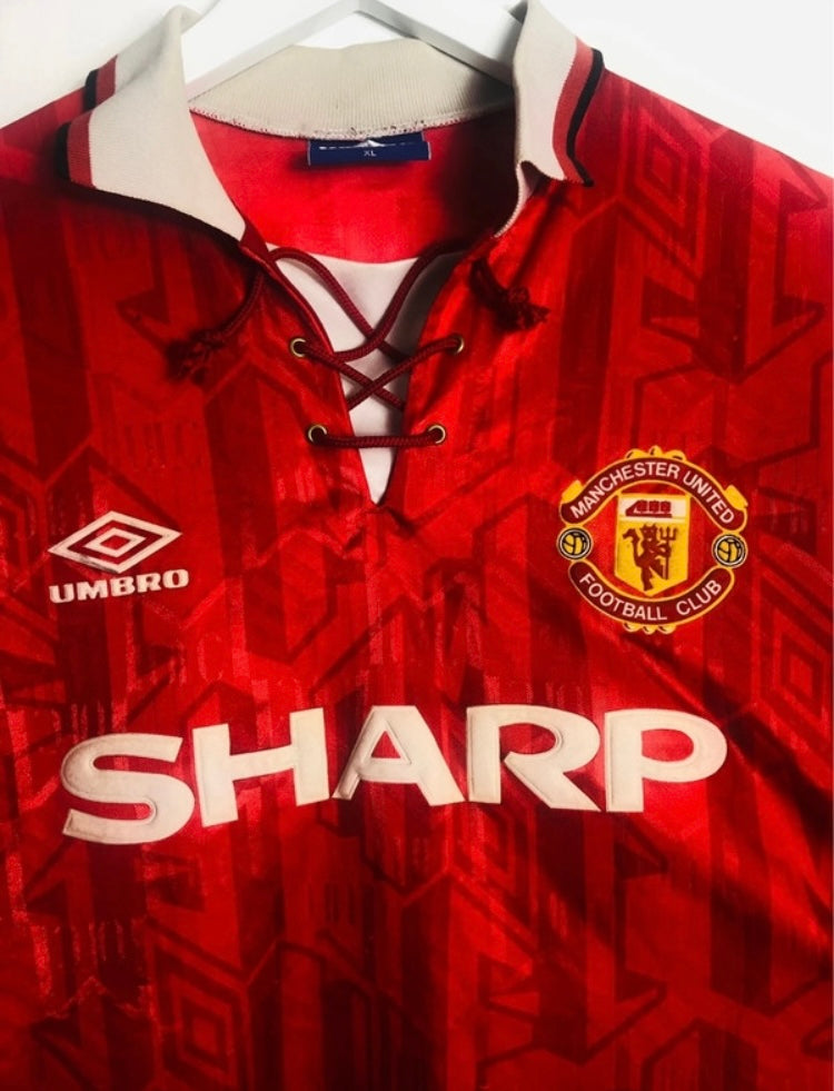 Manchester United home football shirt Cantona XL 1992/94