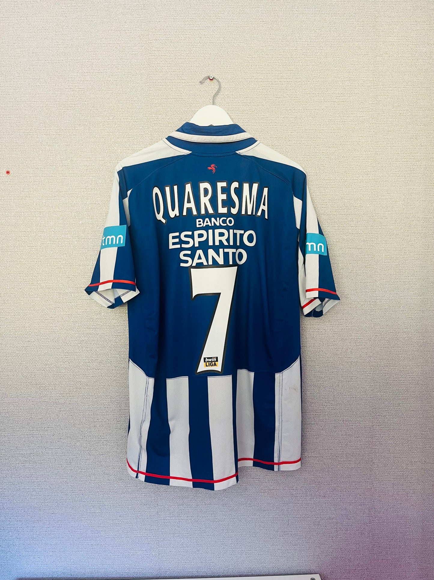 FC Porto home football shirt 2007/08 Quaresma XL
