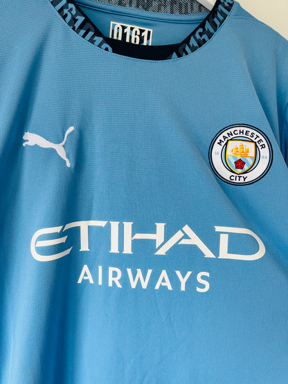 Manchester City home football shirt 2024/25 Marmoush Large