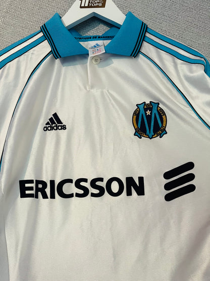 Olympique Marseille home football shirt 1998/99 Ravanelli Large