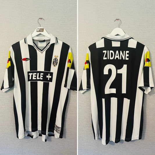 Juventus home football shirt 2000/01 Zidane XL