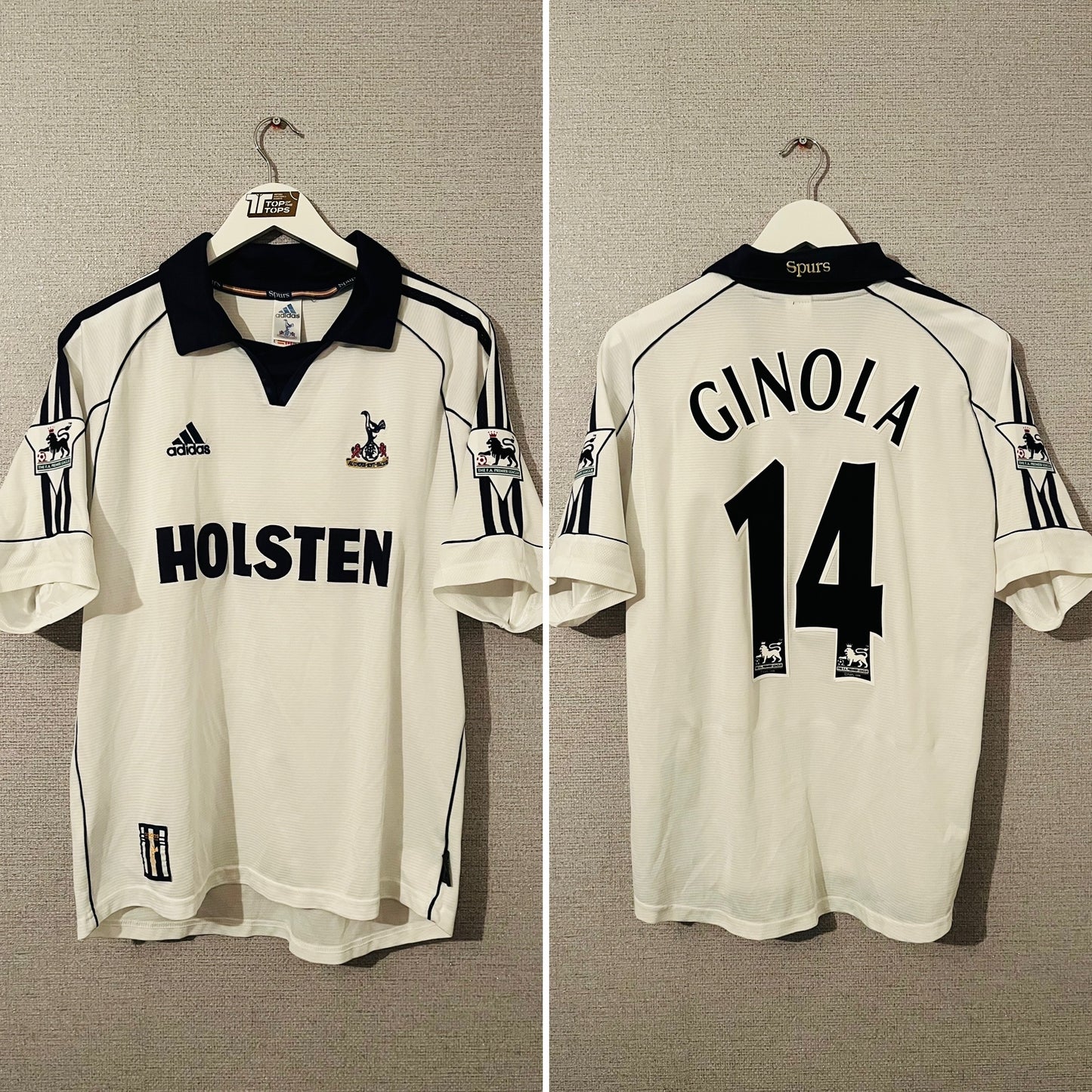 Tottenham Hotspur home football shirt 1999/2001 Ginola Medium