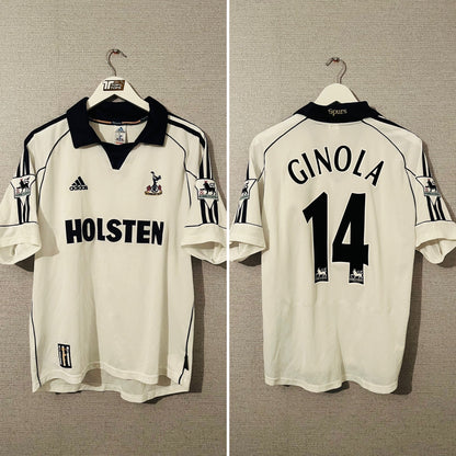 Tottenham Hotspur home football shirt 1999/2001 Ginola Medium