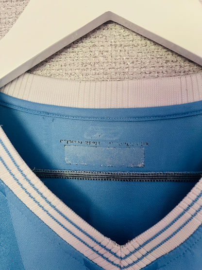 Manchester City home football shirt 2003/04 Wanchope XXL