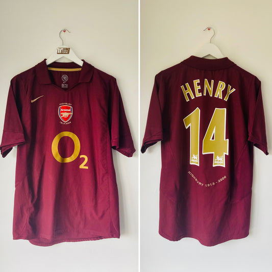 Arsenal home football shirt 2005/06 Henry Medium