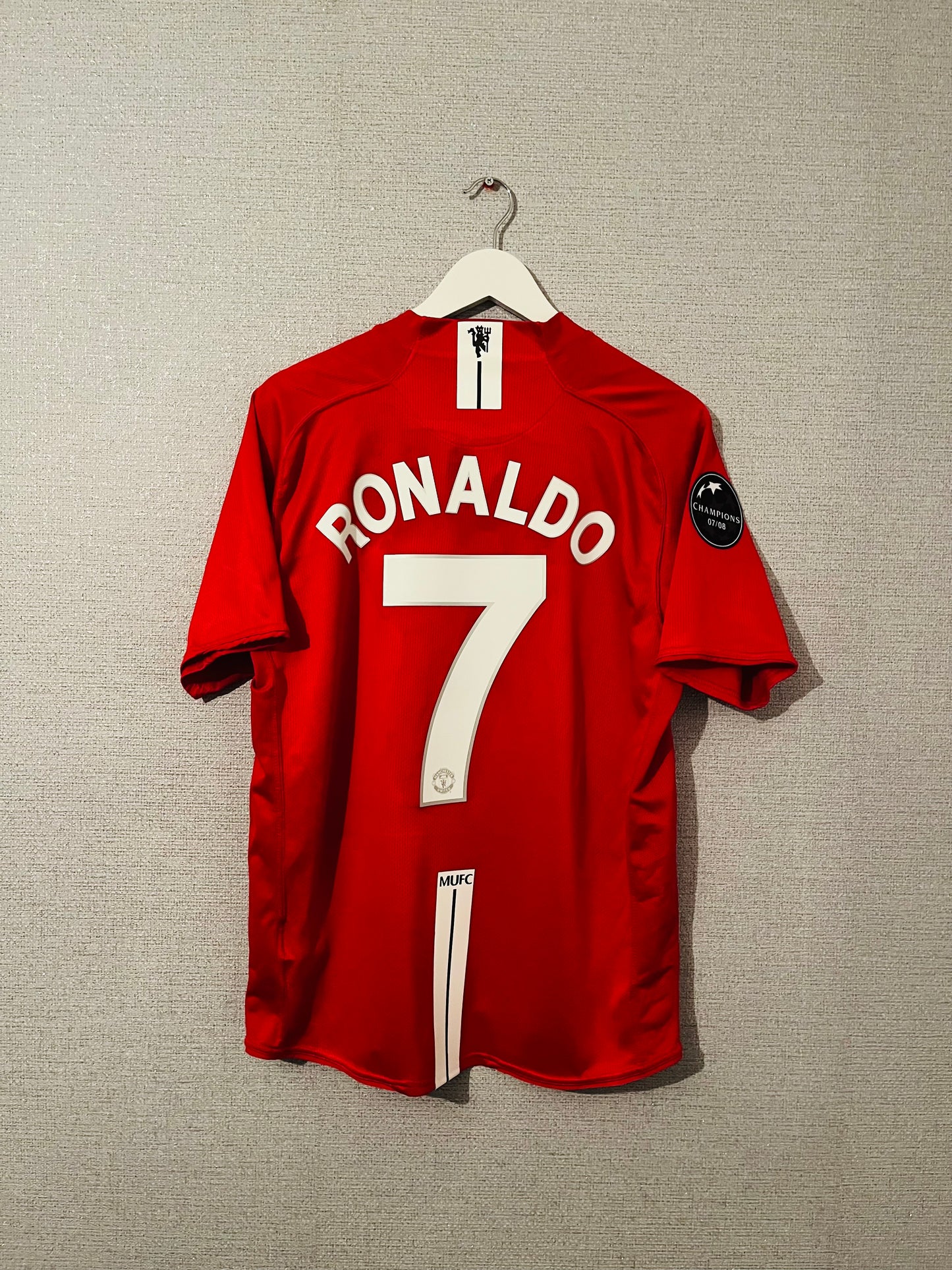 Manchester United home football shirt 2008/09 CR7 Large
