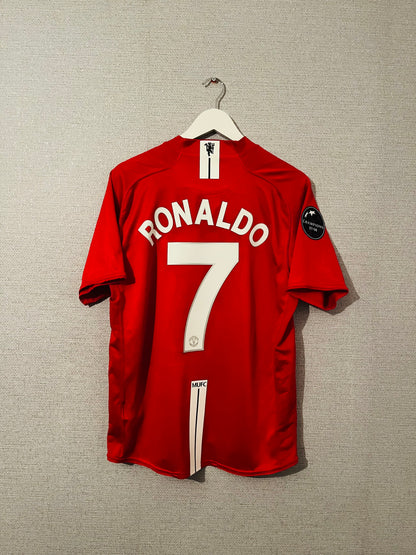 Manchester United home football shirt 2008/09 CR7 Large