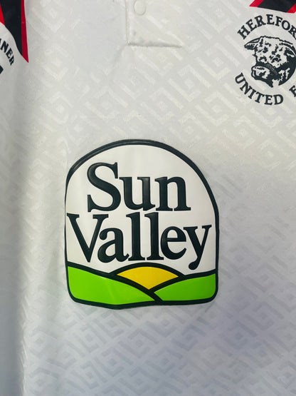 Hereford United home football shirt 1991/92 Medium
