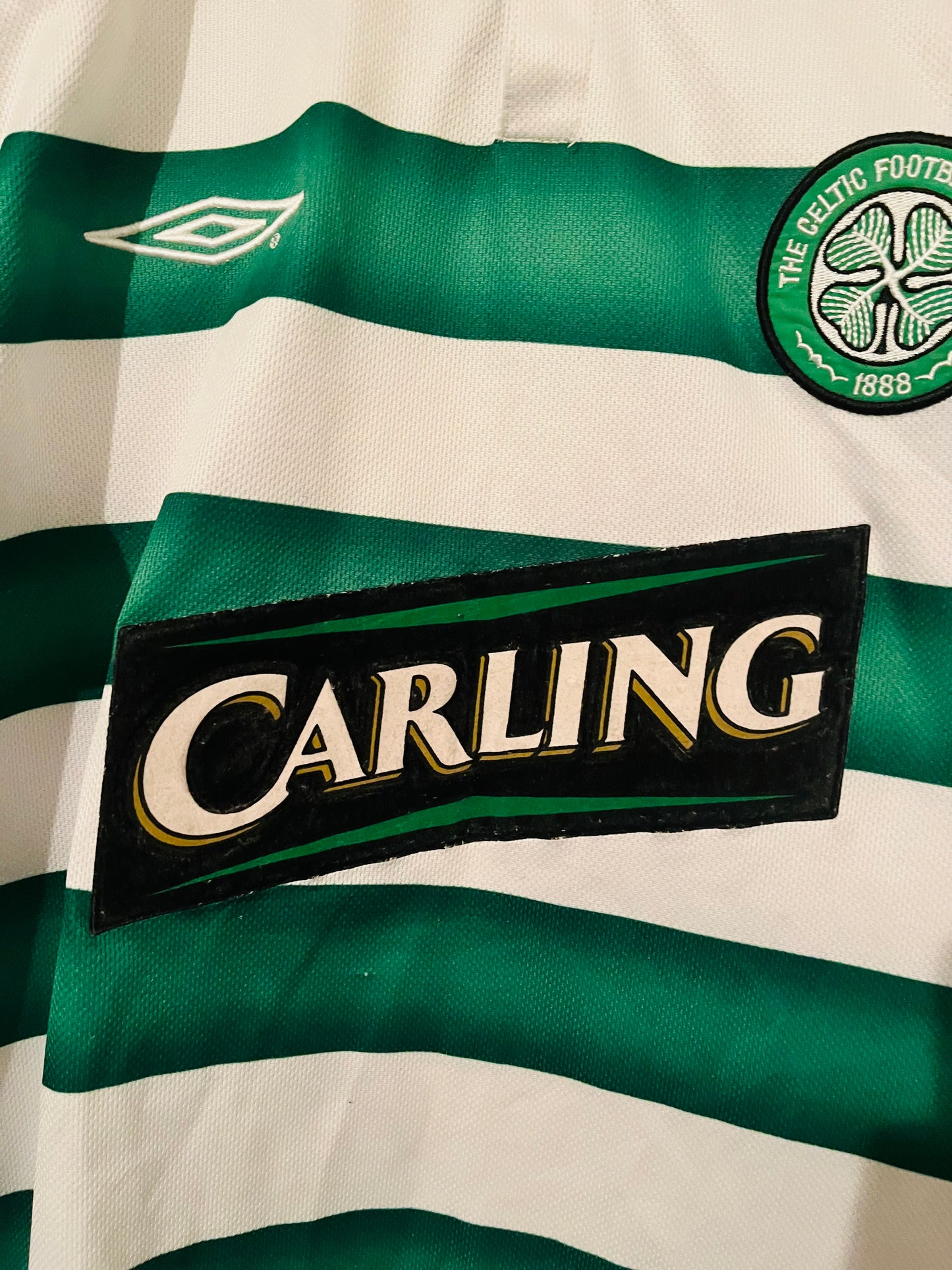 Glasgow Celtic home football shirt 2003/04 Larsson Medium