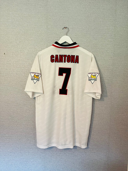 Manchester United away football shirt 1996/97 Cantona XL