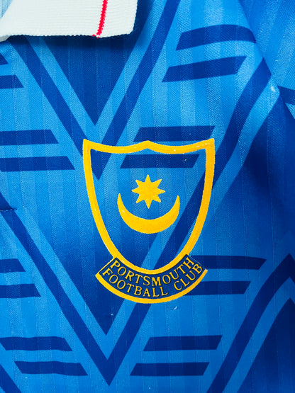 Portsmouth home football shirt 1991/93 Medium