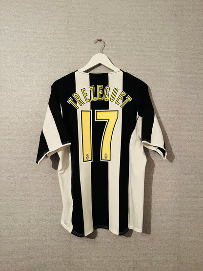 Juventus home football shirt 2004/05 Trezeguet Large