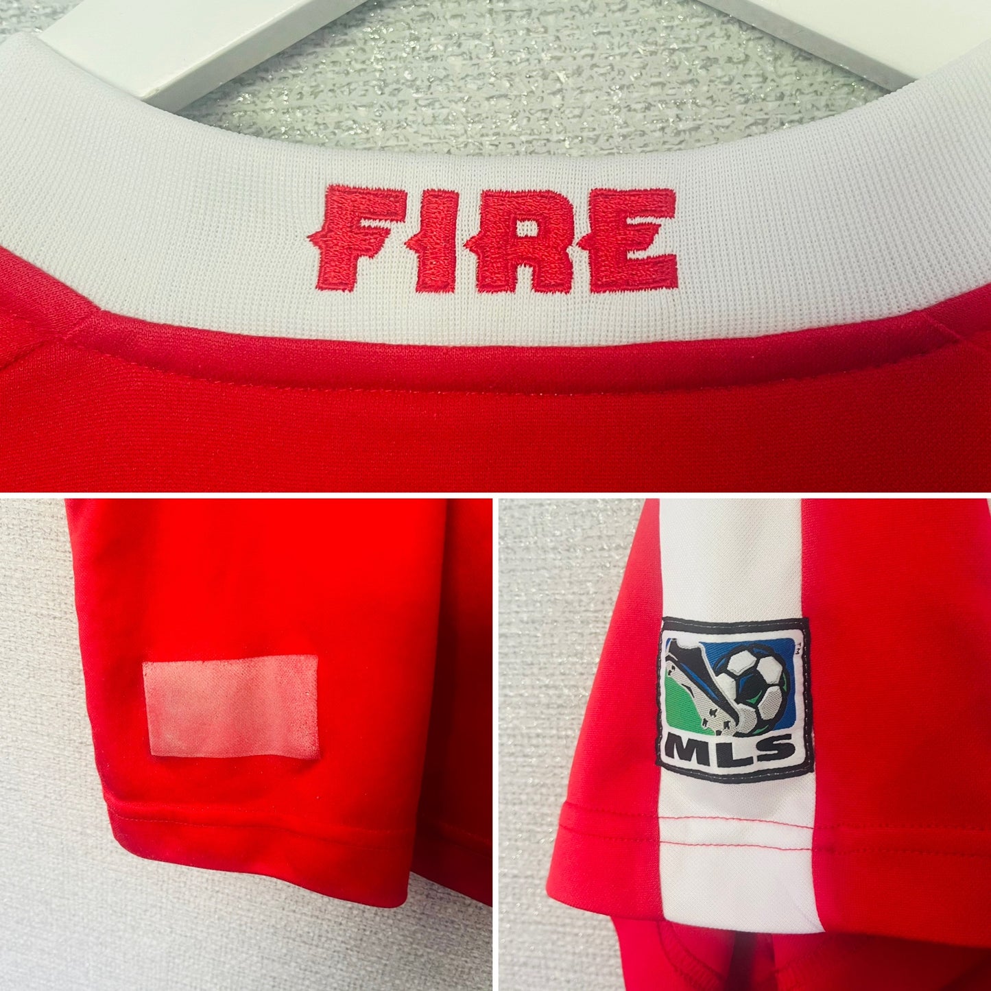 Chicago Fire home football shirt 2004 Beasley XL