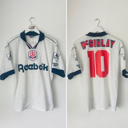 Bolton Wanderers home football shirt 1995/96 McGinlay Medium