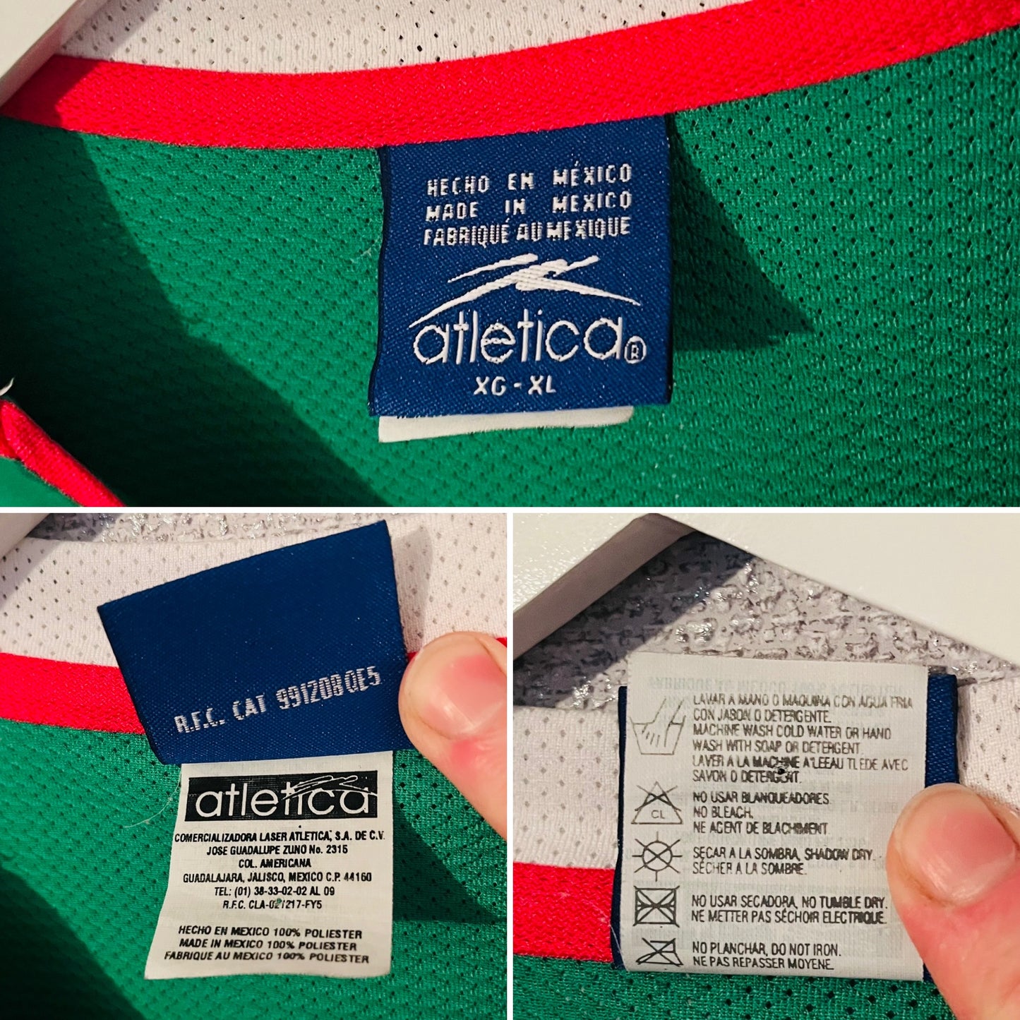 Mexico home football shirt Olympics 2004 XL