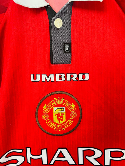 Manchester United home football shirt 1996/97 Cantona Medium