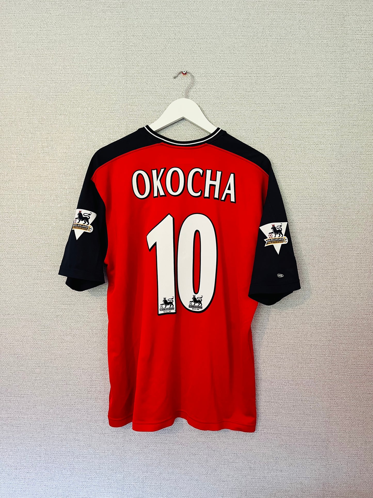 Bolton Wanderers away football shirt 2003/04 Okocha L/XL