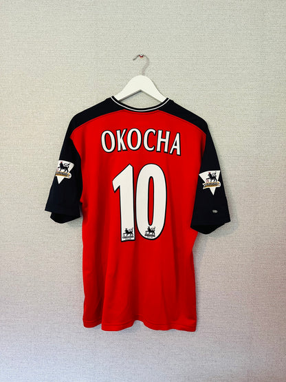 Bolton Wanderers away football shirt 2003/04 Okocha L/XL