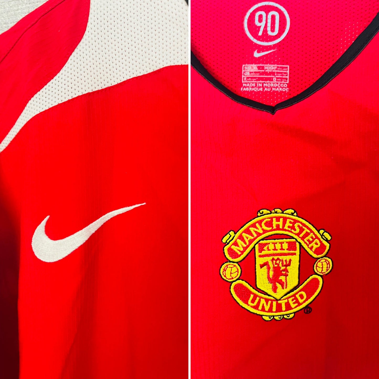 Manchester United home football shirt 2004/06 CR7 XXL