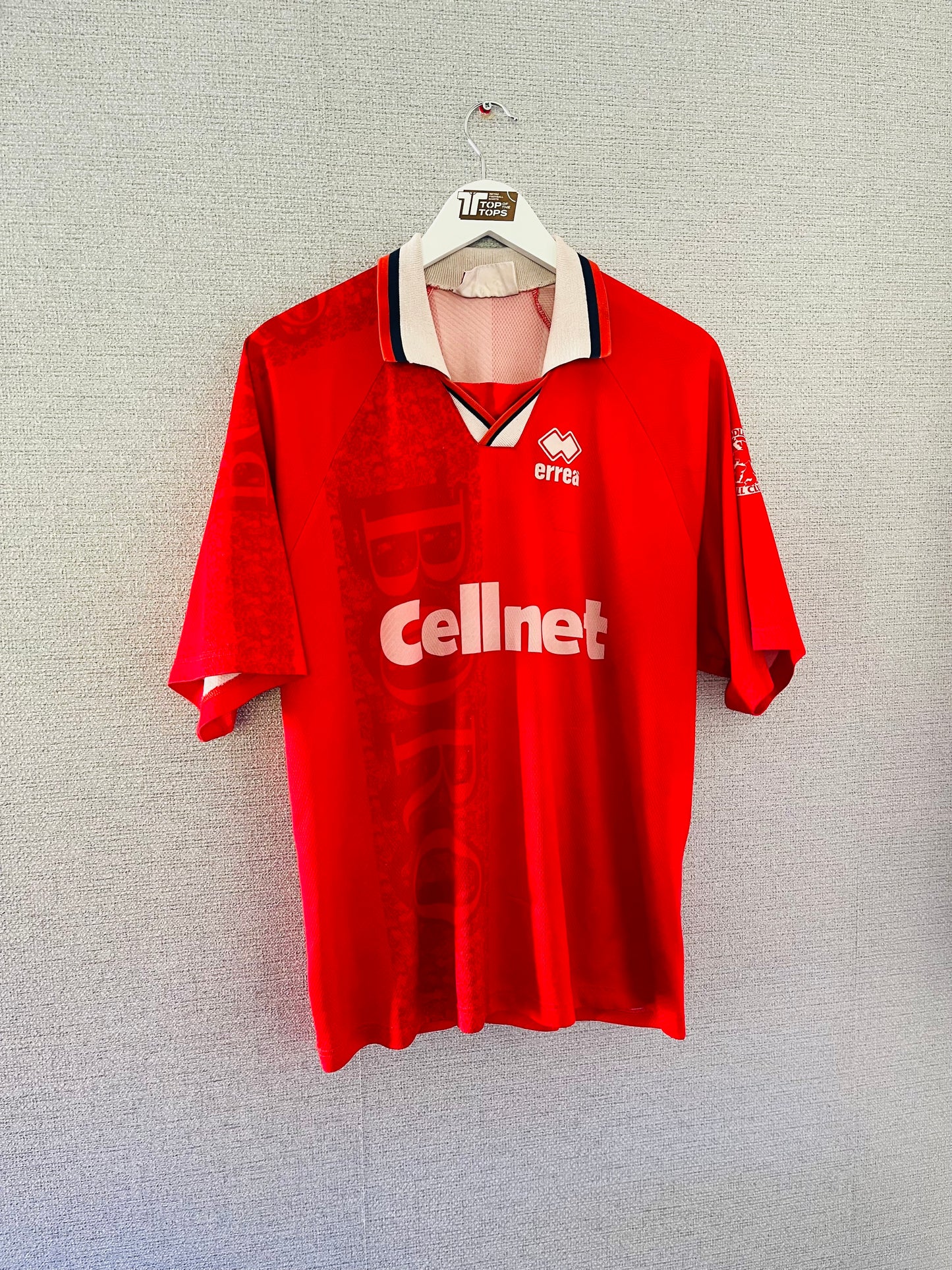Middlesbrough home football shirt 1996/97 Ravanelli Large