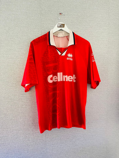Middlesbrough home football shirt 1996/97 Ravanelli Large