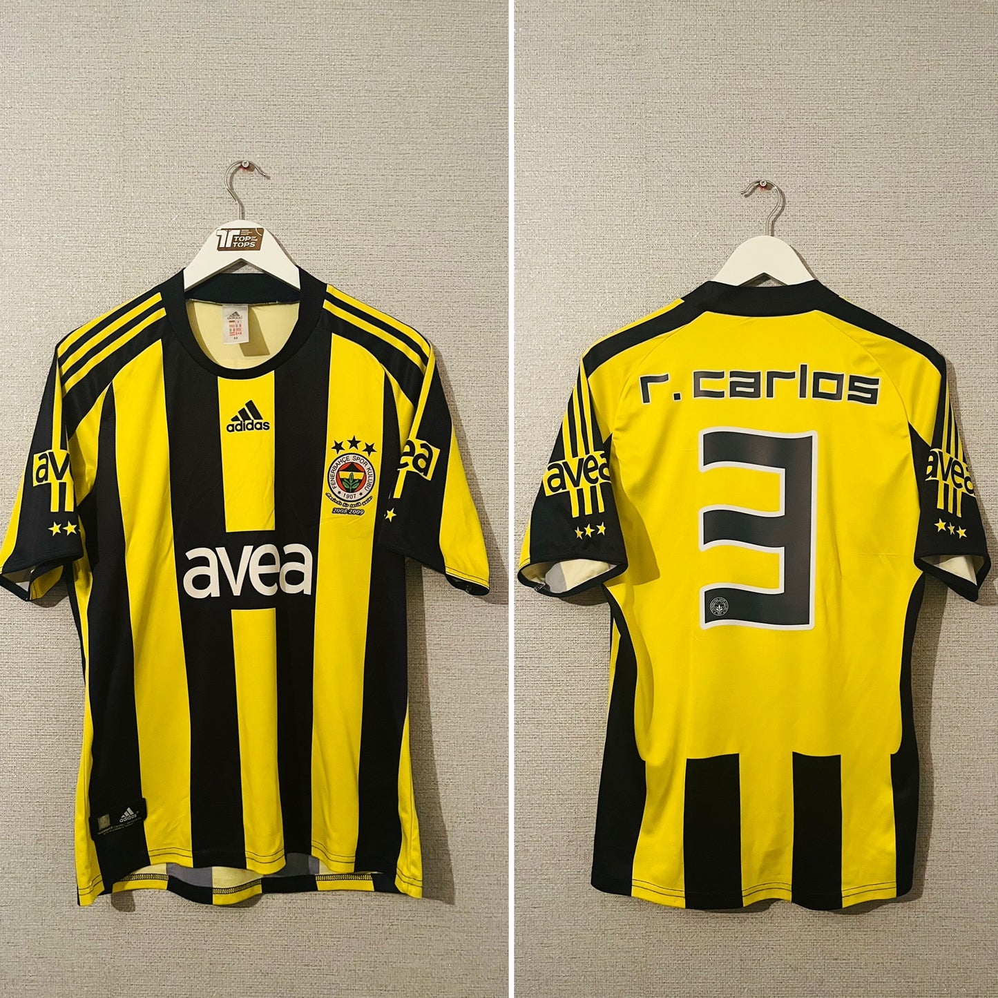 Fenerbahce home football shirt 2008/09 Roberto Carlos Medium