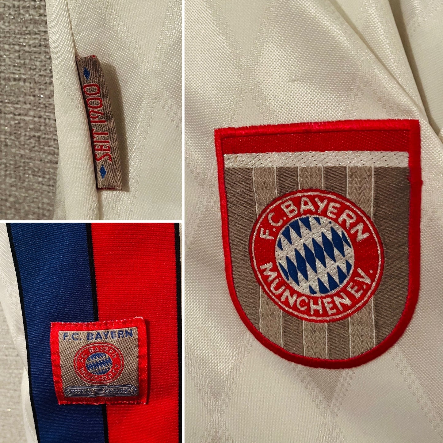 Bayern Munich away football shirt 1996/98 Klinsmann XXL