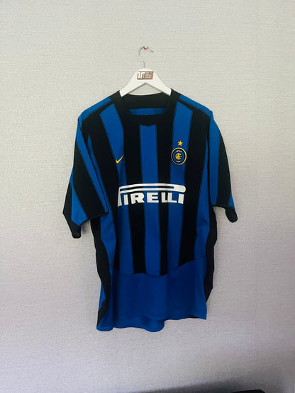 Inter Milan home football shirt 2003/04 Adriano XL