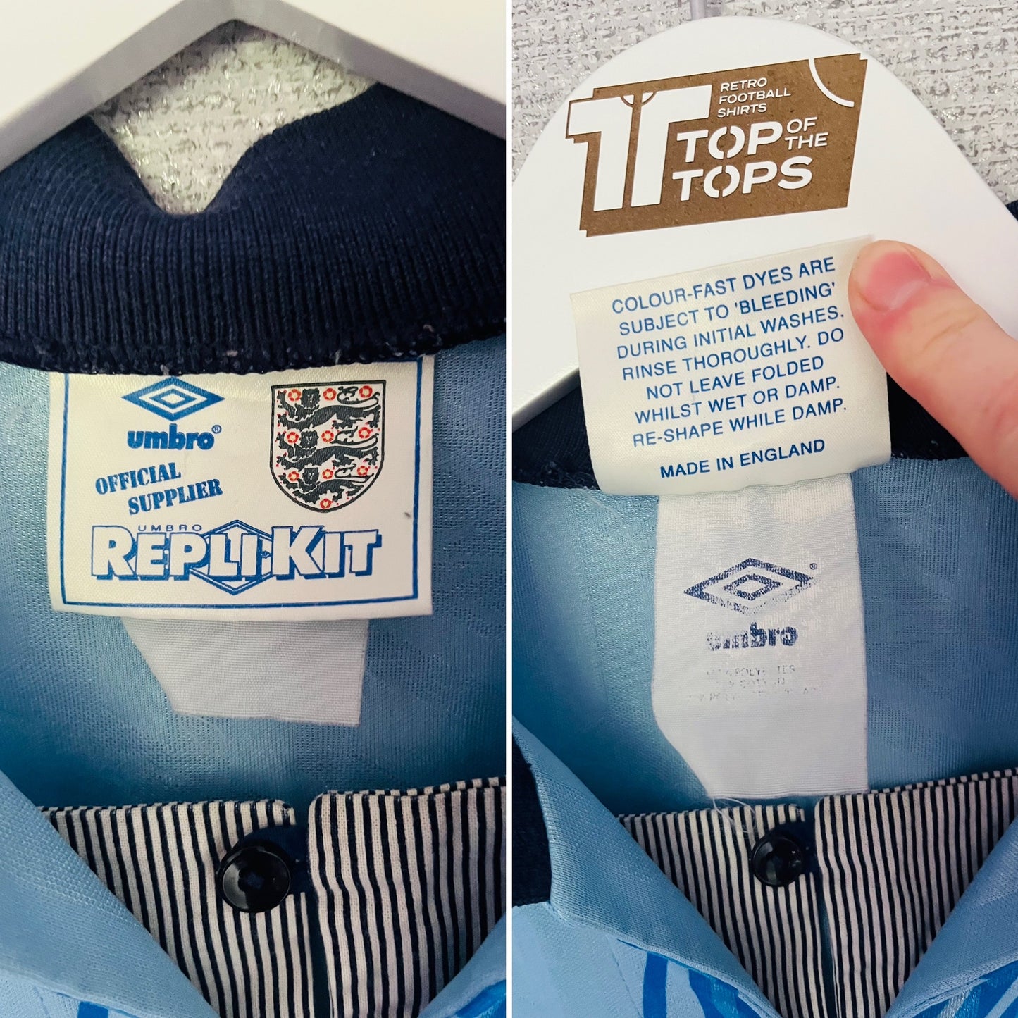 England third football shirt 1992/93 XXL