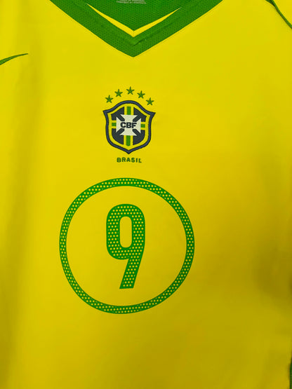 Brazil home football shirt 2004/06 Ronaldo XL