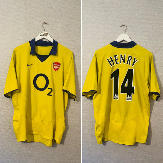 Arsenal away football shirt 2003/04 Henry Large