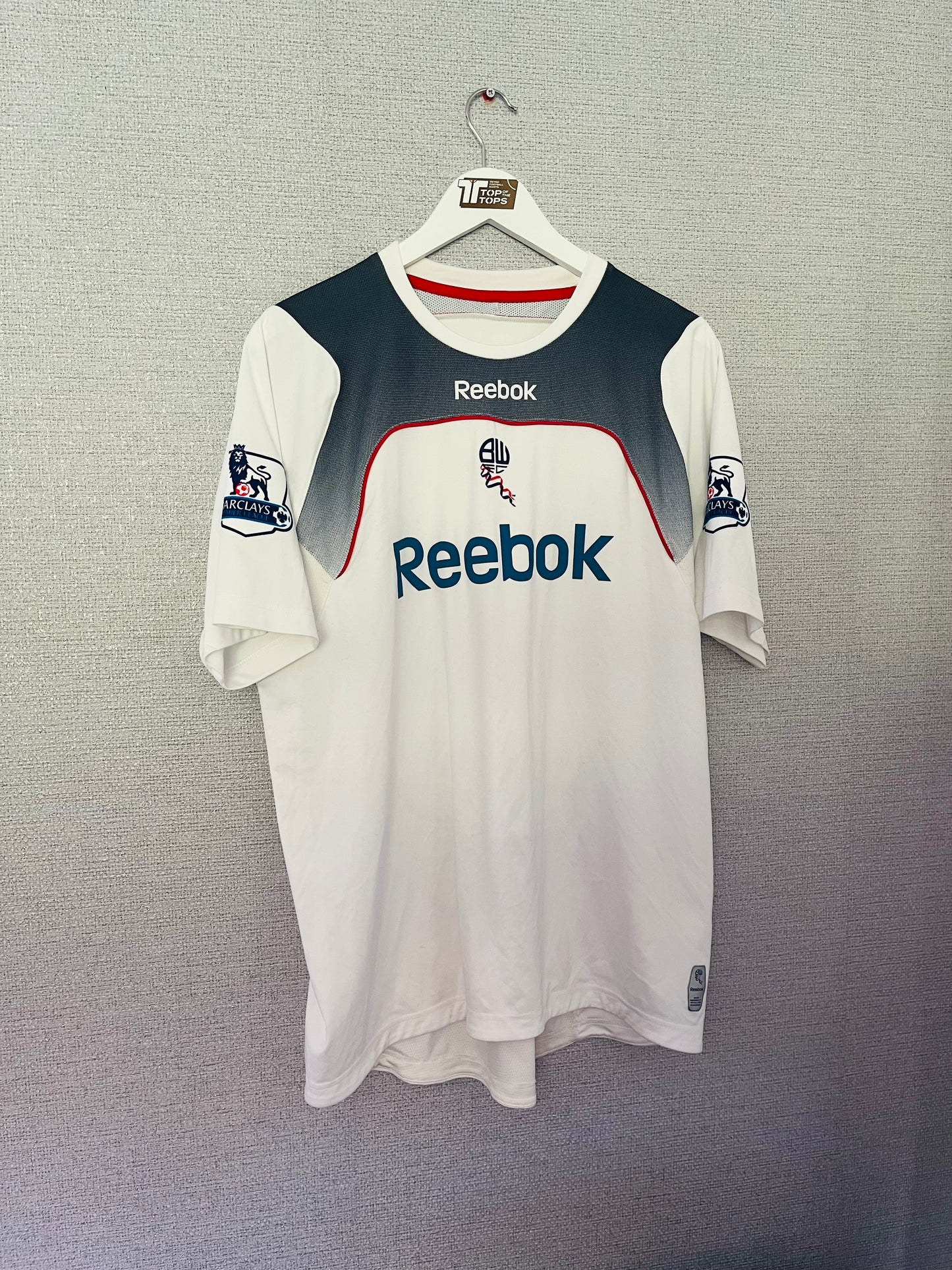Bolton Wanderers home football shirt 2008/09 Gardner Large