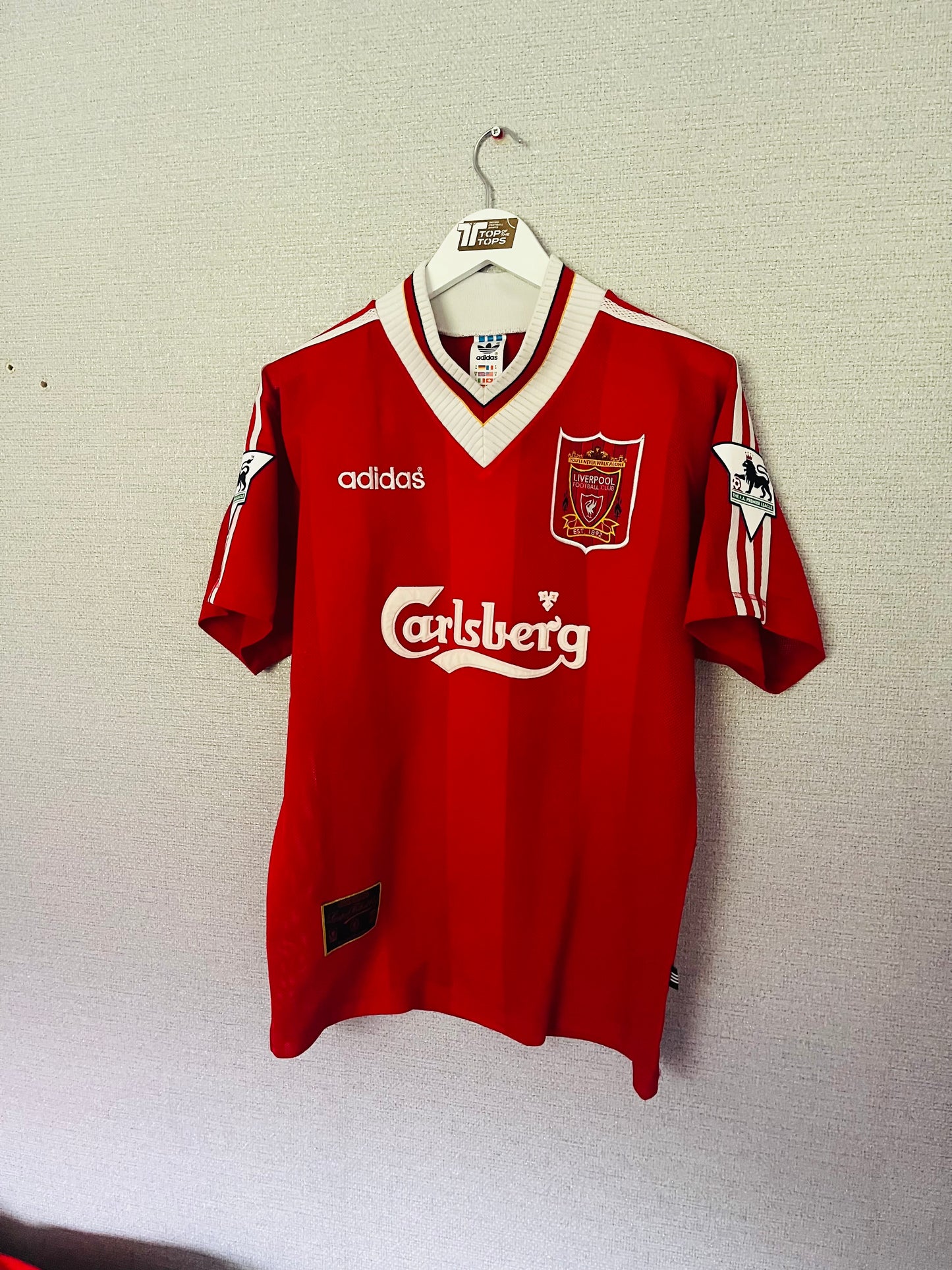 Liverpool home football shirt 1995/96 Fowler Medium