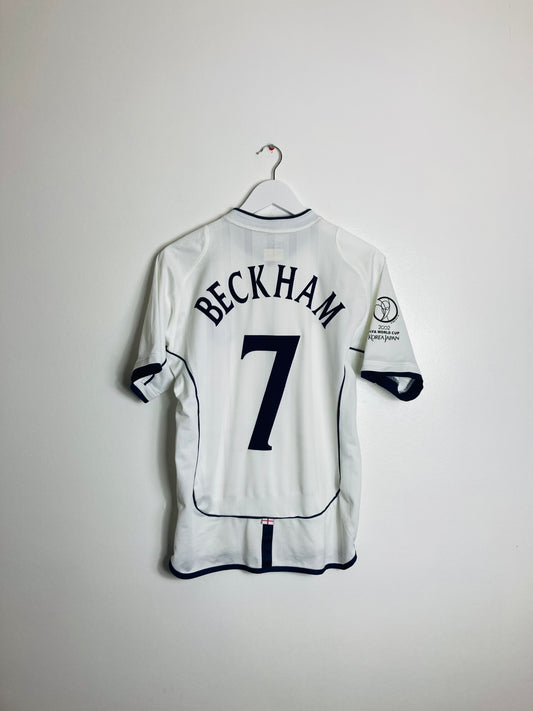 England home football shirt W/C 2002 Beckham small