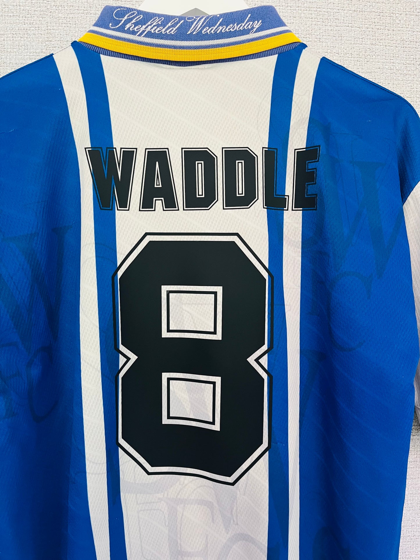 Sheffield Wednesday home football shirt 1995/97 Waddle Medium
