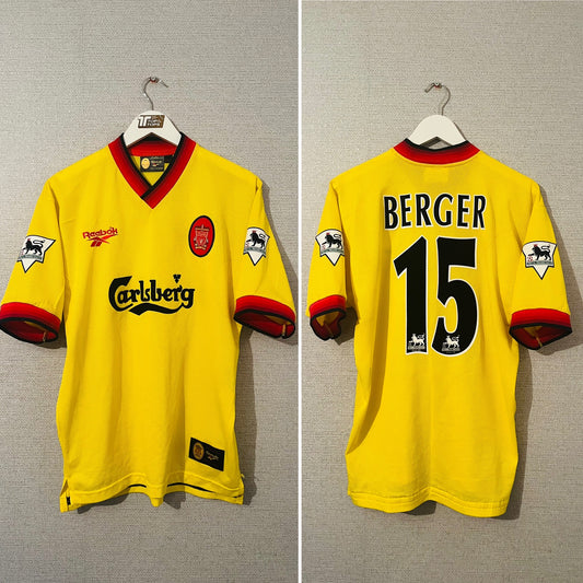 Liverpool away football shirt 1997/99 Berger Medium