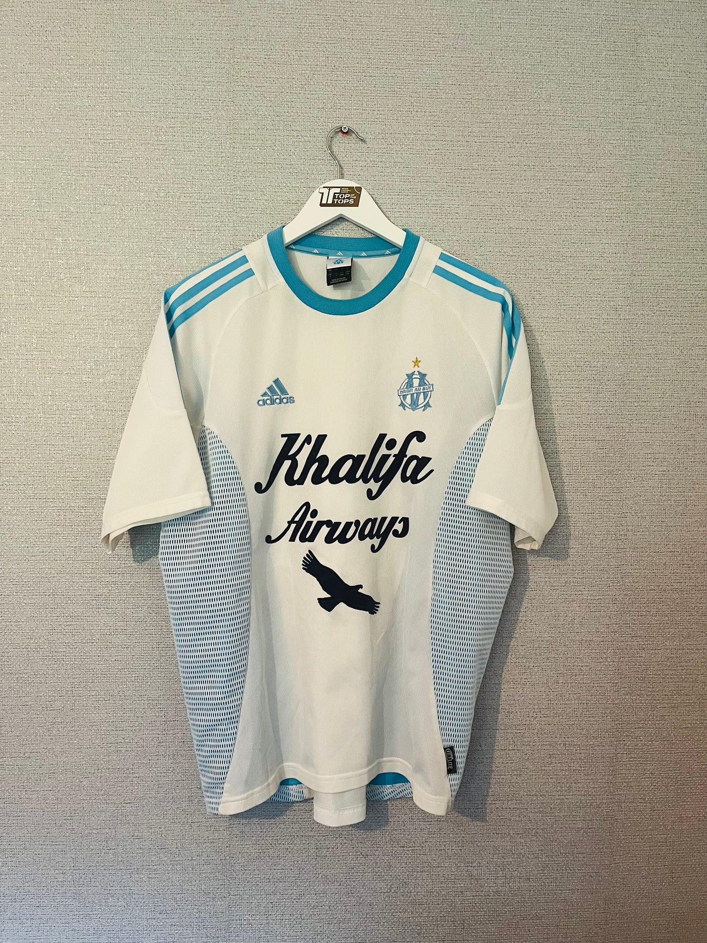 Olympique Marseille home football shirt 2002/03 Large