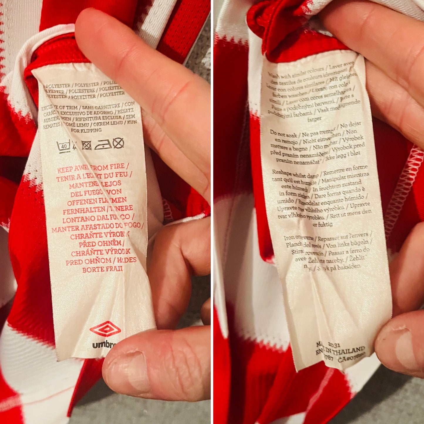 Sunderland home football shirt 2010/11 Malbranque Medium