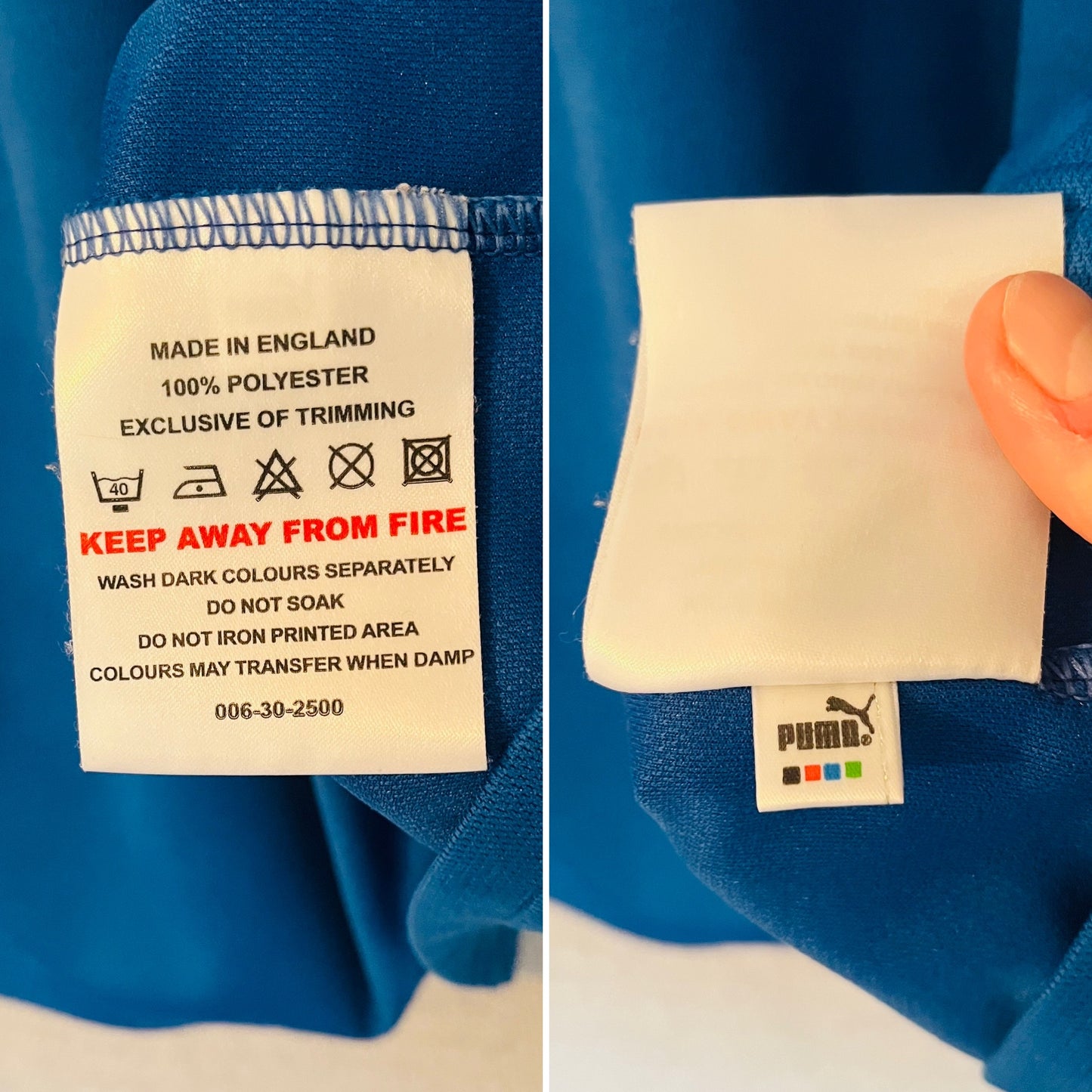 Cardiff City home football shirt 2002/03 Medium