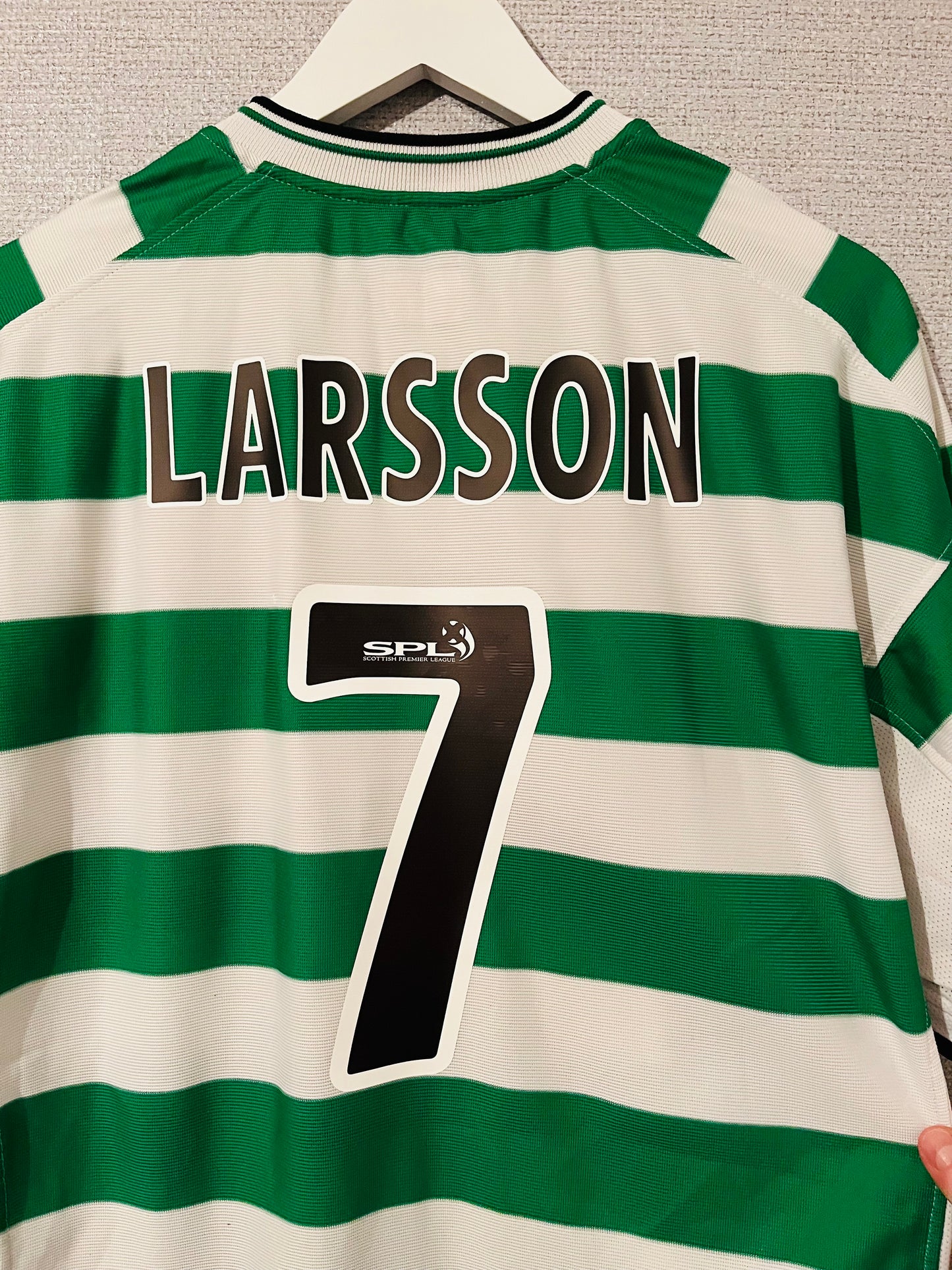 Glasgow Celtic home football shirt 2001/03 Larsson XL