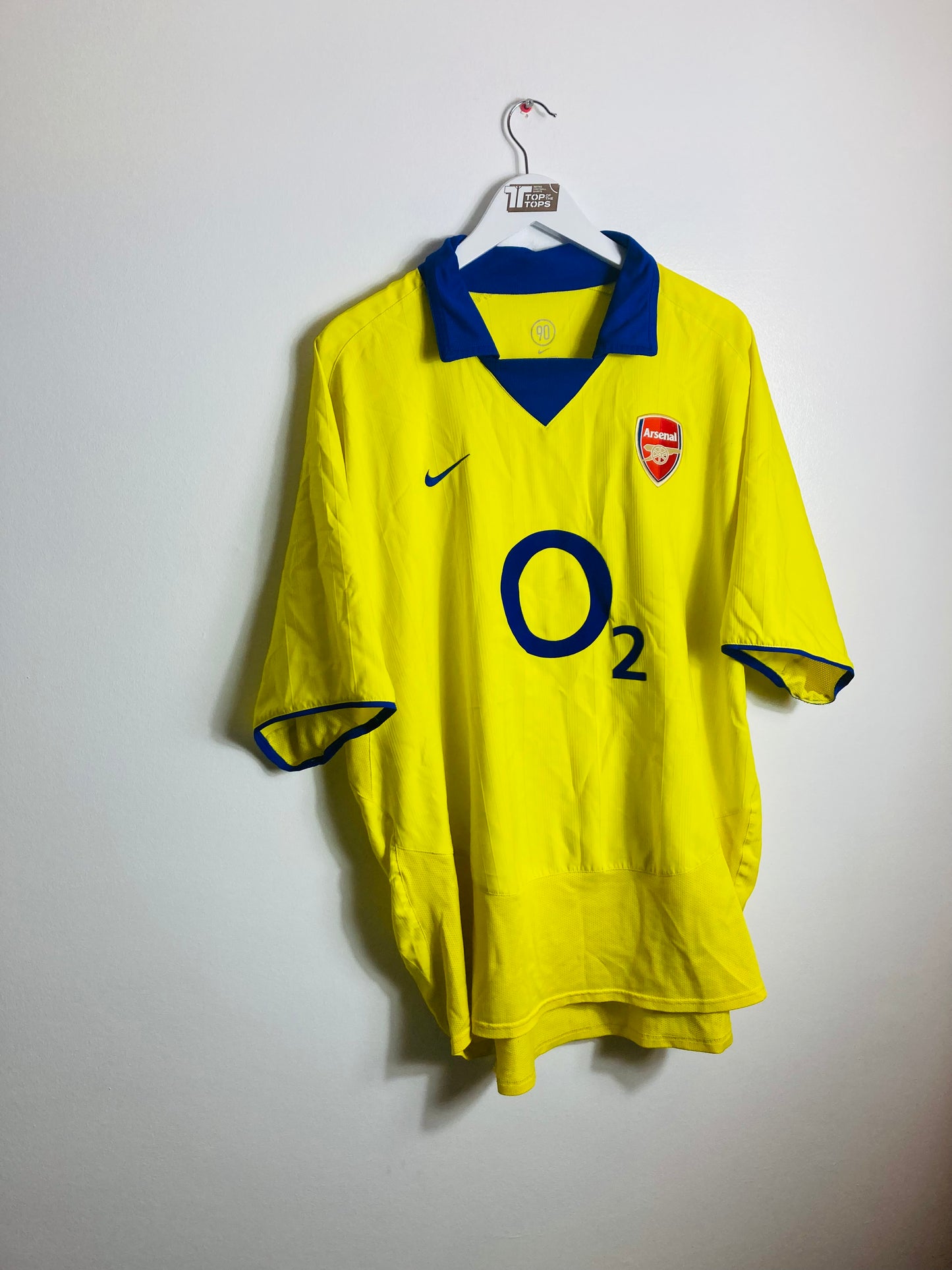 Arsenal away football shirt 2003/04 Kanu XXL