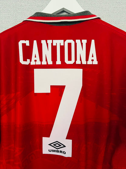 Manchester United home football shirt 1994/95 Cantona Large